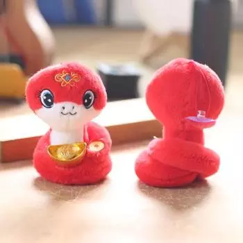 Yousheng 3Pcs Snake Plush Doll Lucky Zodiac Stuffed Animals Mascot Cuestioner Cuestionary Cuestionary 2025 Hanging Decorations for Spring Festival Lun New Year Gifts One Size 1 Set