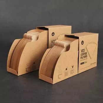 Yousheng 40/100 шт. конусообразных бумажных фильтров для кофе на 1-4 чашки V-образный дизайн одноразовые бумажные фильтры для кофе V01/V02 фильтры для кофе S 40pcs