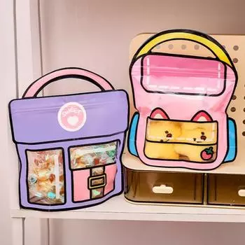 Yousheng 40 шт. подарочные пакеты для вечеринок с ручкой и замком-молнией, яркие цвета, милый дизайн рюкзака, многоразовые пакеты для подарков на день рождения 40pcs