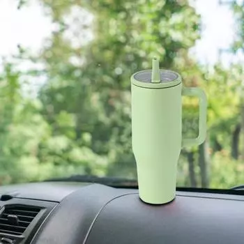 Yousheng 40 унций термокружка из нержавеющей стали с откидной трубочкой герметичная изолированная дорожная кружка с ручкой для дома, офиса, автомобиля 1200ml