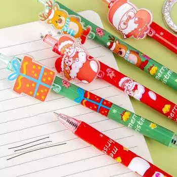 Yousheng 48 шт. Рождественская гелевая ручка с пером 0,5 мм, праздничная тематическая кнопочная ручка, подарок для студентов, офисных работников, учителей 48pcs
