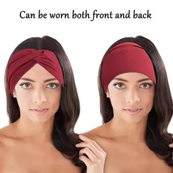 Yousheng 4 шт. эластичная мягкая повязка на голову, хорошая эластичная повязка на голову с узлом, однотонная эластичная моющаяся повязка на голову, аксессуар для волос 8
