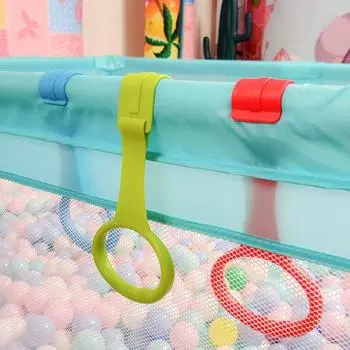 Yousheng 4 шт. детские подтягивающиеся кольца для малышей, помощники при ходьбе, практические упражнения, вспомогательный инструмент, стоячие кольца, универсальные детские кроватки, манеж, подвесное кольцо