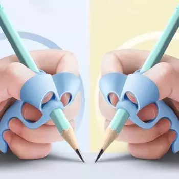 Yousheng 4 шт./комплект силиконовый держатель для карандашей профилактика мозолей на пальцах помощь в правильной осанке эргономичный детский нескользящий держатель для карандашей E