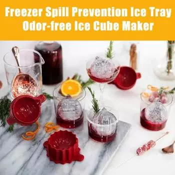 Yousheng 4 шт. набор рождественских украшений для льда большой поддон для льда для праздничных напитков не содержащий бисфенол-А герметичный аппарат для приготовления ледяных шариков для коктейлей с виски 4pcs