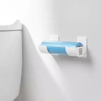 Yousheng 4 шт. настенные полки для хранения мусорных мешков простая установка многоцелевые зонты пластиковые органайзеры для оберток чёрный