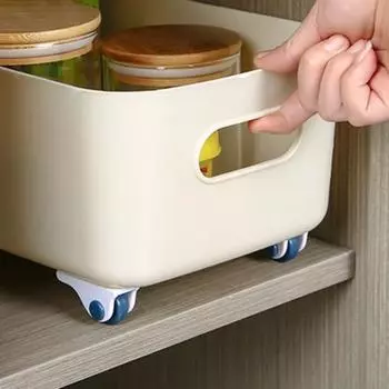 Yousheng 4 шт., широкое применение, самоклеющееся колесо из АБС-пластика для дома, сильная несущая способность, самоклеющиеся колеса для подарков 4pcs синий