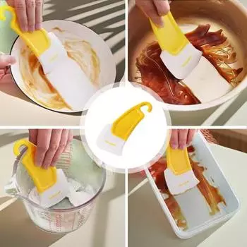 Yousheng 4 шт. силиконовый шпатель набор высокотемпературный скребок инструмент эффективная очистка дезактивация дизайн без царапин безопасная кухонная утварь 4pcs