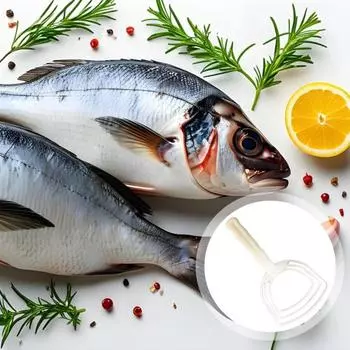 Yousheng 4 шт. скребок для удаления костной пыли, скребок для мяса, ручной скребок для удаления чешуи рыбы, эргономичная ручка, легко очищает рыбу от накипи для кухни 4pcs