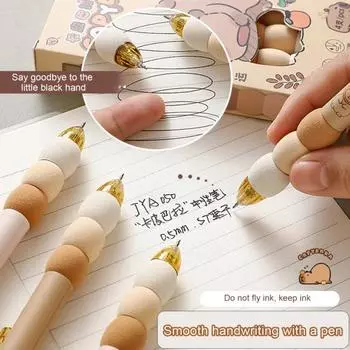 Yousheng 4 шт. стираемые гелевые ручки с наконечником 0,5 мм, выдвижные гелевые ручки для письма и исправления на дому, в школе, офисе 0.5mm зелёный