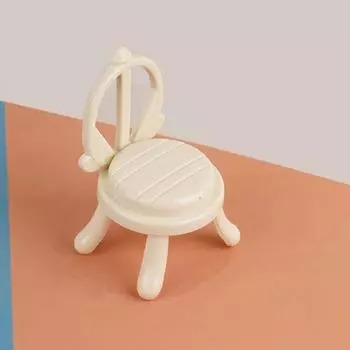 Yousheng 4 шт. стул для кукольного домика, миниатюрное имитационное кресло со спинкой, стул для гостиной, столовой, кукольный дом, для макета микросцены 4pcs