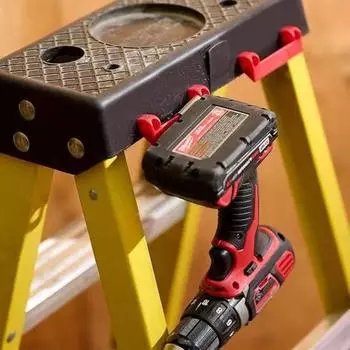 Yousheng 4 шт. Универсальный держатель для инструментов с зажимом и винтами, прочная многофункциональная рулетка, маркер для очков, дома, гаража, вешалка для инструментов, стойка для хранения чёрный