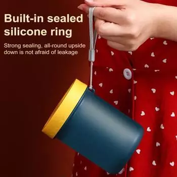 Yousheng 500 мл термос для супа с крышкой на пряжке вакуумная банка для еды герметичный широкий горлышко нержавеющая сталь контейнер для обеда для горячей еды 500ML зелёный