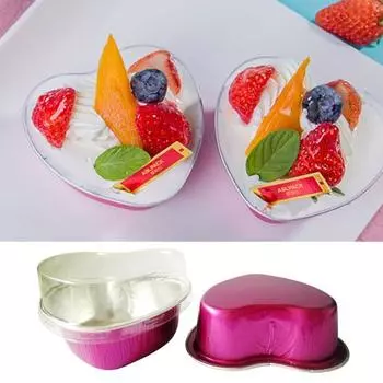 Yousheng 50 шт. 100 мл привлекательная форма для выпечки одноразовая форма для торта из алюминиевой фольги широкого применения для дома чёрный