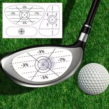 Yousheng 50 шт. этикеток для гольфа с ударной лентой для улучшения точности и дальности удара по мячу для гольфа Наклейка для удара по мячу для клюшек Iron Wood Fairway B