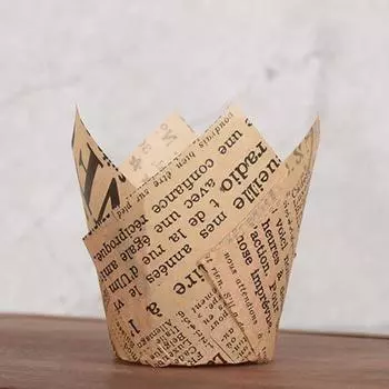 Yousheng 50 шт. формочки для кексов в форме тюльпана DIY маслостойкая бумага термостойкая подставка для кексов помощник в выпечке A