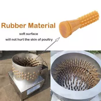 Yousheng 50 шт. Пальцы для ощипывания кур, аксессуары для машинки для удаления перьев и шерсти птицы, резиновые пальцы для ощипывания кур, индеек, уток, гусей B