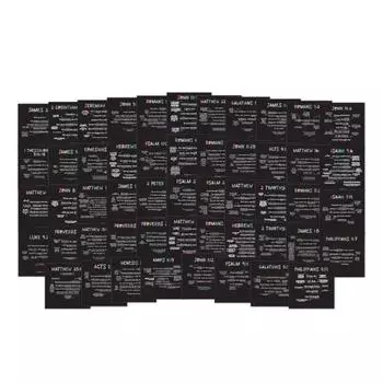 Yousheng 52 Карты с Писаниями Еженедельные Вдохновляющие Карты с Библейскими Стихами Вдохновляющая Молитва Вера Карты для Запоминания для Обучения в Воскресной Школе Христианские Подарки