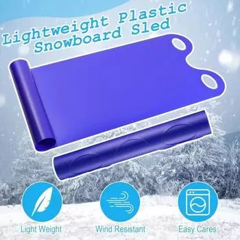 Yousheng 54 большой коврик для снегоходов, гибкие сворачивающиеся сани для сноуборда для взрослых, пластиковый снежный слайдер, летающий ковер, зимнее скоростное оборудование для катания на санях синий