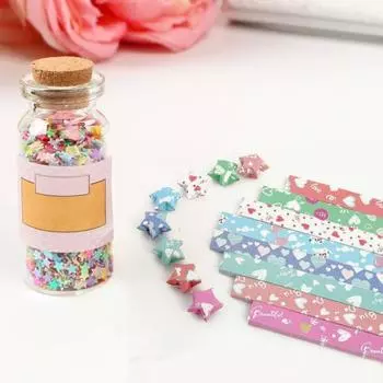 Yousheng 560 шт. Бумага для оригами в форме звезды, антистрессовые поделки, полоски бумаги для звезд, художественная бумага для оригами для домашней школы F