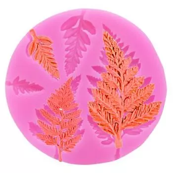 Yousheng 5 сеток силиконовые листья мимозы форма для торта помадка конфеты желе инструмент для выпечки розовый