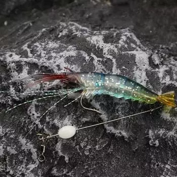 Yousheng 5 шт. 9,5 см мягкая приманка для креветок с острым крючком реалистичная красочная искусственная приманка для креветок пресноводный соленый окунь аксессуары для ловли форели 5pcs