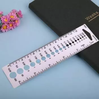 Yousheng 5 шт. калибр спиц метрическая имперская линейка размер иглы измерительный инструмент для шитья сращивание ручное вязание 5pcs синий