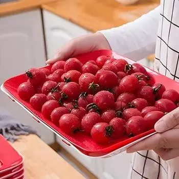 Yousheng 5 шт. креативный поднос для хранения продуктов, складные подносы для хранения продуктов с эластичной крышкой, сохраняют свежесть продуктов, многоцелевой контейнер для хранения продуктов 5pcs зелёный