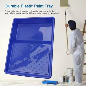 Yousheng 5 шт. лоток для краски, легкая очистка, лотки для краски с текстурой, универсальный многоразовый роликовый лоток для краски для покраски стен 9inch чёрный
