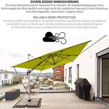 Yousheng 5 шт., ремень для фиксации зонта на открытом воздухе, ремень для защиты от ветра для сада, патио, рынка, регулируемый консольный зонт, ветрозащитная лента чёрный
