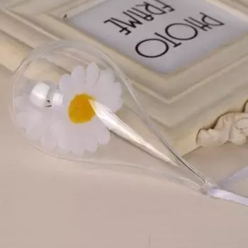 Yousheng 5 шт. Рождественские шары с отверстием, прозрачные, небьющиеся, в форме капли, заполняемые, прозрачные, декоративные шары, подвесные украшения 5pcs