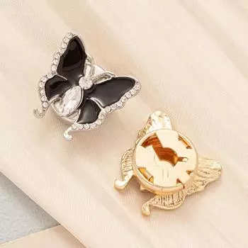 Yousheng 5 шт. Стразы Бабочка пуговицы Чехол без шитья Мгновенное удаление Мужчины Женщины Блузки Платья Пальто Шали Рубашки пуговицы Чехол Декоративные запонки