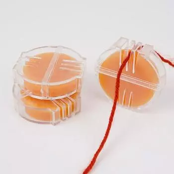 Yousheng 5 шт. воска для ниток с коробкой, водорастворимый воск, смазка для шитья, воск для вышивки мулине для предотвращения запутывания ниток при вышивке крестиком жёлтый