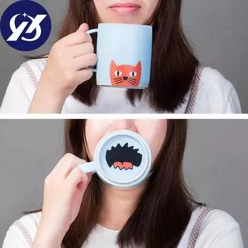 Yousheng 5 шт. забавная свинья нос кошка лучший друг любовь сумка чашка наклейка холодильник наклейка кружка декор UKCanada