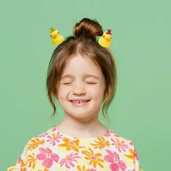 Yousheng 5 шт. заколки для волос мультяшная утка капибара декор флокированный материал пружинный дизайн заколки для волос аксессуары для волос C