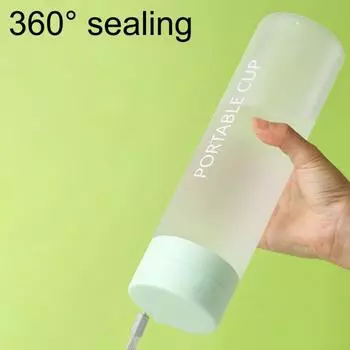 Yousheng 600/800 мл бутылка для воды большой емкости герметичная без BPA эргономичная ручка для питья кружка для улицы 600ML зелёный