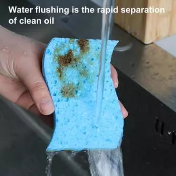 Yousheng 6/12 шт. губчатых тряпок S-образной формы, бытовая тряпка для уборки, универсальные губки для кухни, ванной, плиты 6pcs