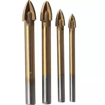 Yousheng 6 8 10 12 мм карбида вольфрама с крестообразным наконечником сверла для плитки, стеклокерамики 6mm