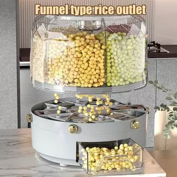 Yousheng 6-сеточный вращающийся зерновой распределительный резервуар для хранения влагостойкий большой емкости герметичный сухой зерновой зерновой контейнер для риса