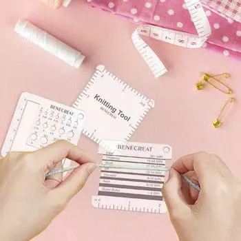 Yousheng 6 шт. измерительная линейка акриловые линейки для вязания точные направляющие для пряжи набор инструментов швейные принадлежности Sets