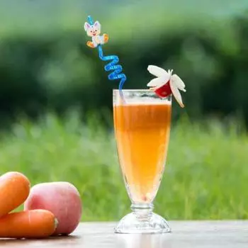 Yousheng 6 шт./компл., милая соломинка для напитков в мультяшном стиле, креативная соломенная чашка с декором в виде курицы для детей