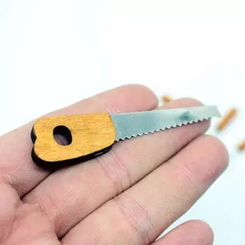 Yousheng 6 шт./комплект мини-садовых инструментов, миниатюрные аксессуары для дома, микропила, лопата, грабли, молоток для миниатюрной садовой сцены, масштаб 1/6 1/12 1 Set