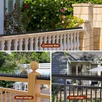 Yousheng 6 шт. шипов для ограждения, препятствующих перелезанию, прочные металлические шипы безопасности, шипы для отпугивания животных, для заборов дома и сада, от злоумышленников и воров 6pcs