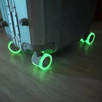 Yousheng 8 шт. силиконовые чехлы на колеса для багажа бесшумные флуоресцентные колеса для чемодана бесшумные рукава защита колес для путешествий флуоресцентный зеленый