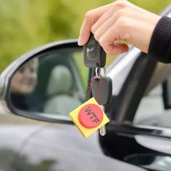 Yousheng Adult Fidget Clicker Panic Button Брелок Забавная игрушка для снятия стресса Взрослые Подростки Студенты Веселые Юмористические Фразы Брелок A