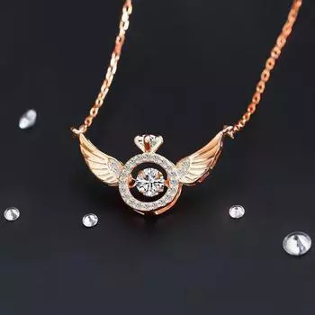 Yousheng Angel Wings кулон ожерелье сердце крыло ангела-хранителя ключица чокер для девочек женщин сочувствие ювелирные изделия подарок золотистый