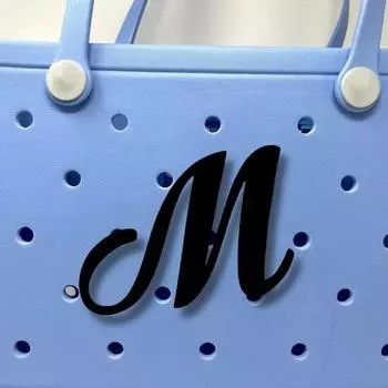 Yousheng английская сумка с буквами, очаровательная пляжная сумка-тоут, украшение в виде отверстия, мягкая сумка из ЭВА-AZ с буквами алфавита, аксессуары для сумки «сделай сам» D