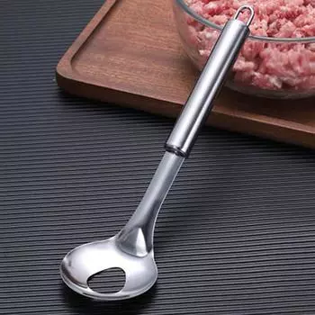 Yousheng антипригарный совок для фрикаделек из нержавеющей стали, устойчивый к падениям, портативный, полой, гладкой ложкой для кухни A