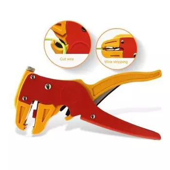 Yousheng Автоматический инструмент для зачистки проводов, кабельный резак, саморегулирующийся инструмент с конструкцией Eagle Head, компактный портативный инструмент для зачистки проводов с нескользящей ручкой