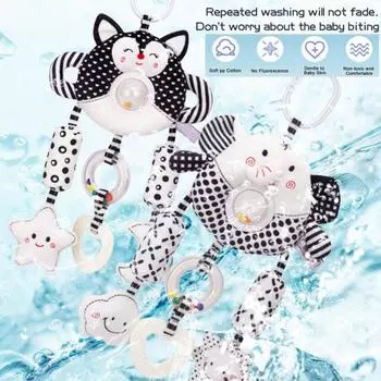 Yousheng Baby Spiral Plush Toys с подвеской на коляску в виде лисы для детской кроватки, автокресла, погремушки, сенсорная игрушка для новорожденных 0-12 месяцев Elephant